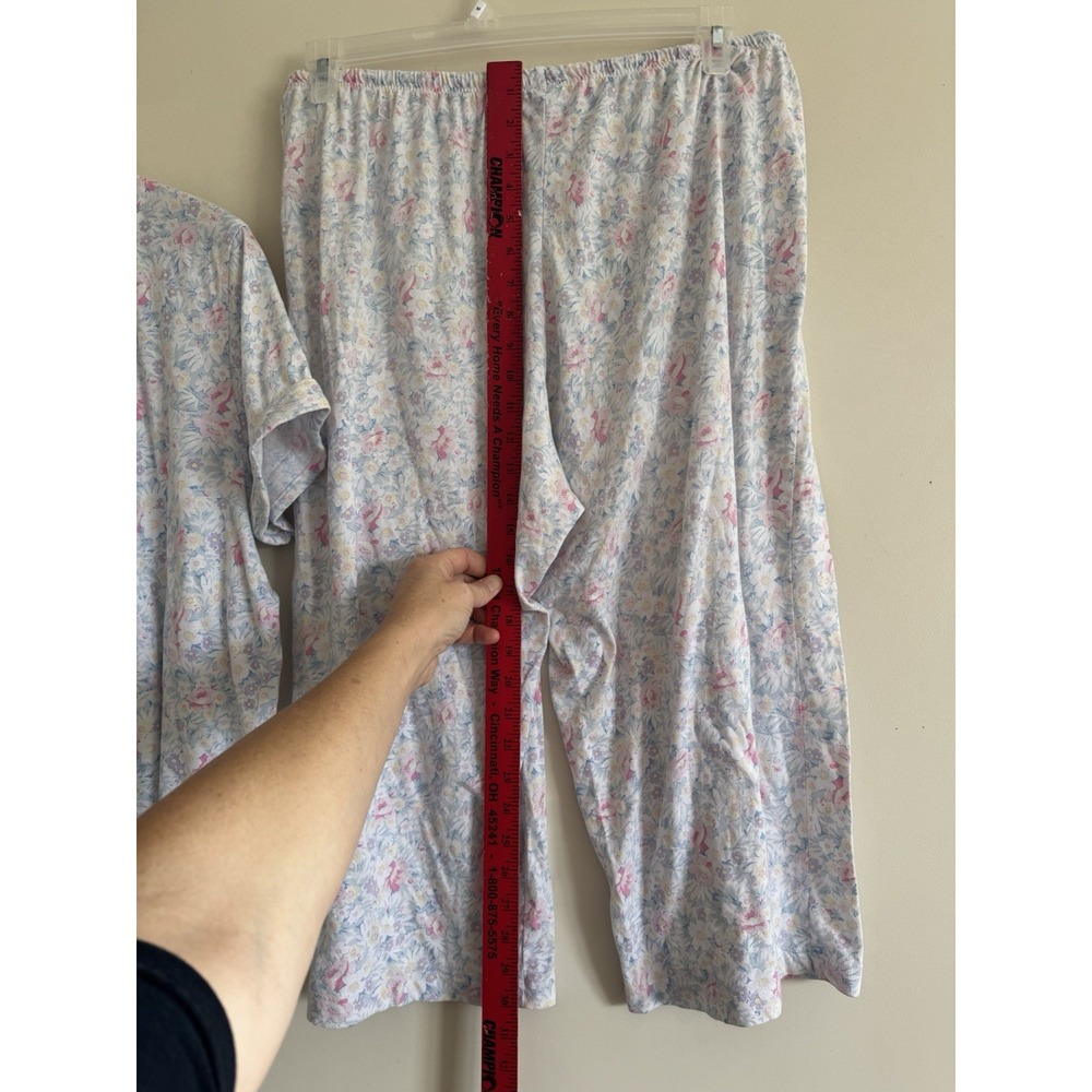 Ralph Lauren Vintage Sleep Set Pajamas Women's Xl Pjs Cute Floral Sweet Flirty - Picture 7 of 7